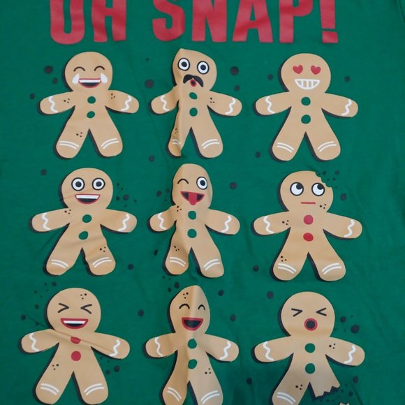 North Pole Gingerbread Cookie Oh Snap! Tshirt Sz. 14/16 Girls - Picture 2 of 3